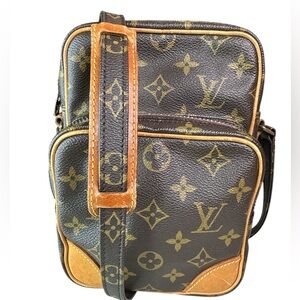 Louis Vuitton Black and Brown Monogram Messenger Bag